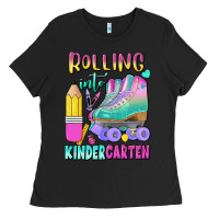 Black rolling into kindergarten Ladies Tee - BundleAndBundleShop
