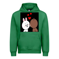 Emerald brown bear cony bunny rabbit the kiss Urban Hoodie - tuanDangUi