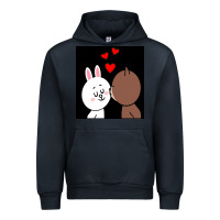 Navy brown bear cony bunny rabbit the kiss Urban Hoodie - tuanDangUi