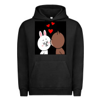 Pigment Black brown bear cony bunny rabbit the kiss Urban Hoodie - tuanDangUi