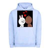 Pigment Grape Ice brown bear cony bunny rabbit the kiss Urban Hoodie - tuanDangUi
