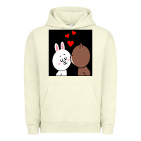 Pigment Pistachio brown bear cony bunny rabbit the kiss Urban Hoodie - tuanDangUi