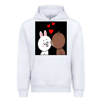 White brown bear cony bunny rabbit the kiss Urban Hoodie - tuanDangUi