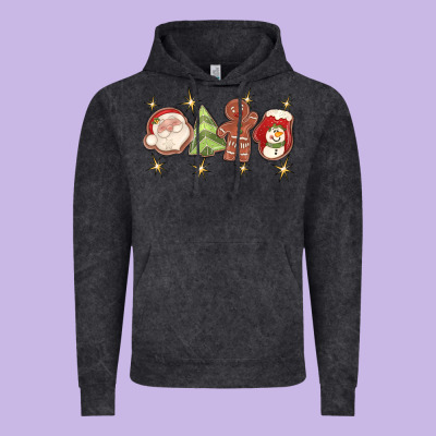 Christmas Gingerbread Cookies Vintage Hoodie Designed By Texasbilliewilder