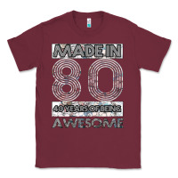 Burgundy Born in 1980 Womens Classic Tee - Bettercallsaul
