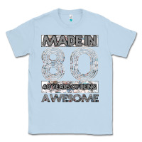 Dusty Blue Born in 1980 Womens Classic Tee - Bettercallsaul