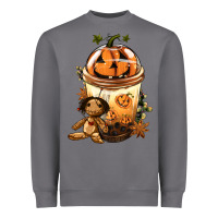 Storm Halloween Jack O Lantern Bobba Cup Heavyweight Sweatshirt - FaDigitalArtStudio