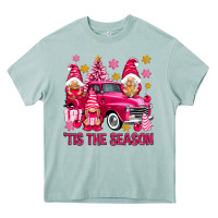 Arona Tis' the season pink Christmas gnomes truck Heavy Core Tee - NancyCooperArtShop