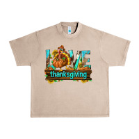 French Oak Love Thanksgiving with Turkey Urban Heavy Tee - texasbilliewilder