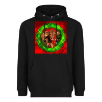 Black christmas red angus calf Heavyweight Hoodie - LillyAllenDesigns