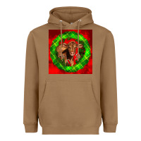 Toasted Coconut christmas red angus calf Heavyweight Hoodie - LillyAllenDesigns