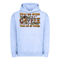 Pigment Grape Ice first we drink then we do things Urban Hoodie - BarkalooDesign
