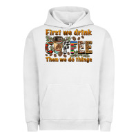 Pigment Lunar Rock first we drink then we do things Urban Hoodie - BarkalooDesign