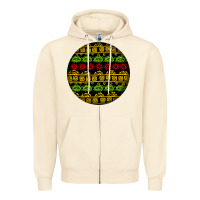 Sandshell african masks round earrings Zipper Hoodie - BundleAndBundleShop