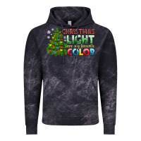 Cloud Black Christmas light are my favorite color Vintage Hoodie - NancyCooperArtShop