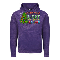 Cloud Purple Christmas light are my favorite color Vintage Hoodie - NancyCooperArtShop