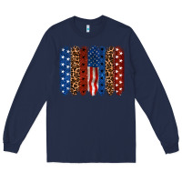 Navy back to blue brushstroke Long Sleeve Tee - CowGirlArtShop