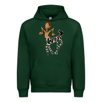 Forest Green zebra in america doodle Urban Hoodie - tuanDangUi