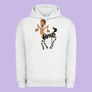 Zebra In America Doodle Urban Hoodie Designed By Tuandangui