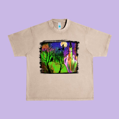 Halloween Background Urban Heavy Tee Designed By Jahusdesignshop