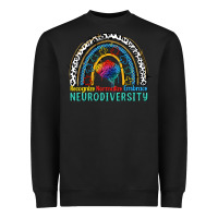 Black Recognize normalize embrace neurodiversity Autism Heavyweight Sweatshirt - FaDigitalArtStudio