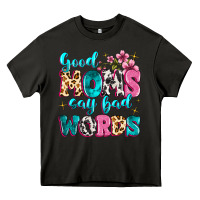 Asphalt good moms say bad words Heavy Core Tee - MaliasSmallBusiness