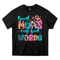 Black good moms say bad words Heavy Core Tee - MaliasSmallBusiness