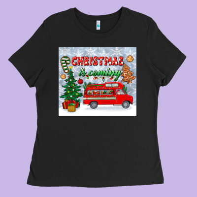 Christmas Is Coming Tumbler Ladies Tee Designed By Bundleandbundleshop