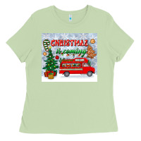 Matcha christmas is coming tumbler Ladies Tee - BundleAndBundleShop