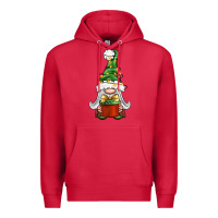 Cardinal Christmas Gnome With Gift Premium Hoodie - BundleAndBundleShop