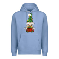 Colony Blue Christmas Gnome With Gift Premium Hoodie - BundleAndBundleShop