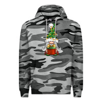 Slate Camo Christmas Gnome With Gift Premium Hoodie - BundleAndBundleShop