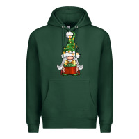 Sports Green Christmas Gnome With Gift Premium Hoodie - BundleAndBundleShop