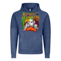 Vintage Denim Howdy ghouls Vintage Hoodie - NancyCooperArtShop