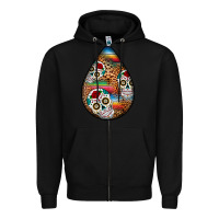Black mexican teardrop  2 Zipper Hoodie - BundleAndBundleShop