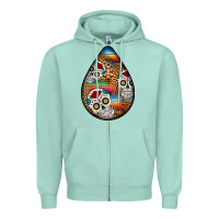 Seafoam mexican teardrop  2 Zipper Hoodie - BundleAndBundleShop