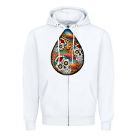 White mexican teardrop  2 Zipper Hoodie - BundleAndBundleShop