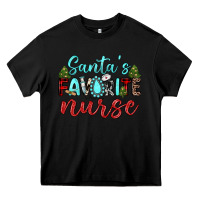 Black santa s favorite nurse Heavy Core Tee - JahusDesignShop
