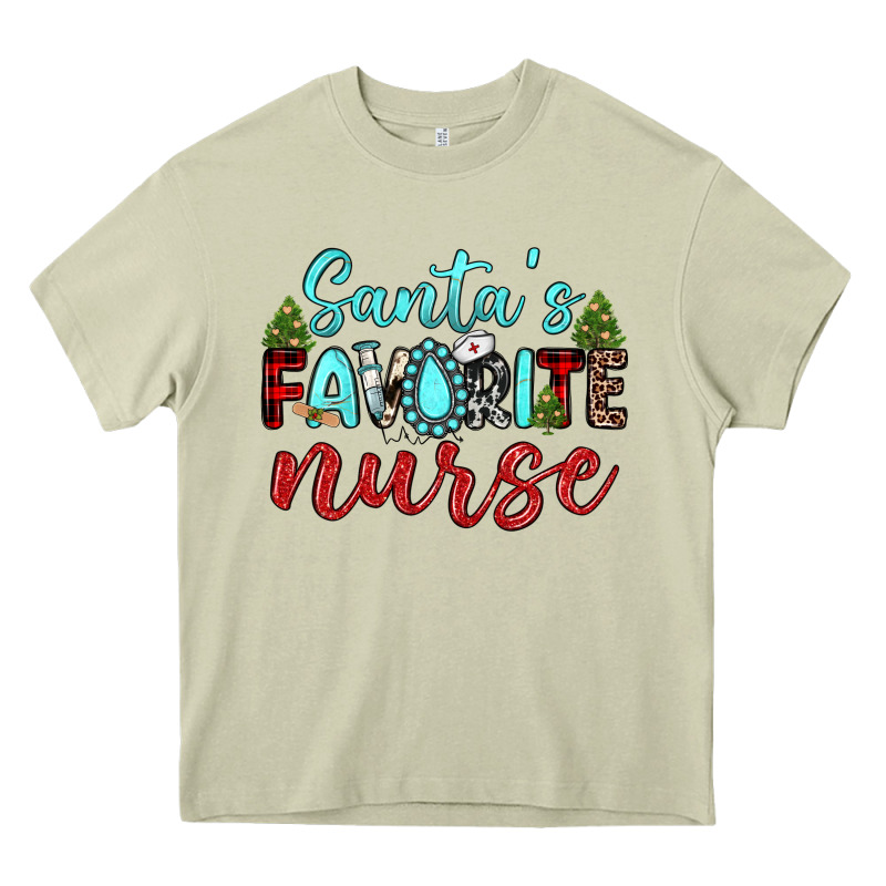 Santa S Favorite Nurse Heavy Core Tee by JahusDesignShop | Teevron