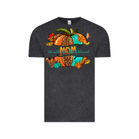 Vintage Black thankful grateful blessed mom pumpkin Vintage Tee - NancyCooperArtShop
