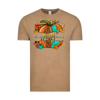 Vintage Coffee thankful grateful blessed mom pumpkin Vintage Tee - NancyCooperArtShop