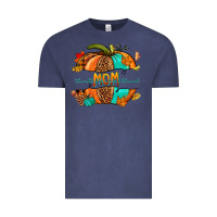 Vintage Denim thankful grateful blessed mom pumpkin Vintage Tee - NancyCooperArtShop