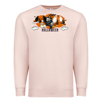 Pale Pink Hallowen Panda Premium Sweatshirt - LillyAllenDesigns