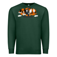 Sports Green Hallowen Panda Premium Sweatshirt - LillyAllenDesigns