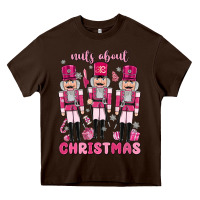 Chocolate Brown nuts about  christmas Heavy Core Tee - MaliasSmallBusiness