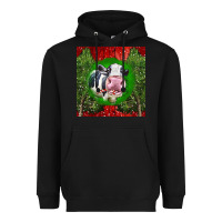 Black christmas holstein Heavyweight Hoodie - LillyAllenDesigns