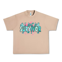 Burro I am a survivor teal ribbon Ovarian Cancer Urban Heavy Tee - NancyCooperArtShop