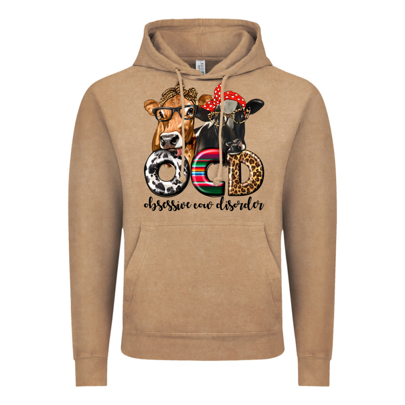 Ocd Obsessive Cow Disorder Vintage Hoodie by texasbilliewilder | Teevron