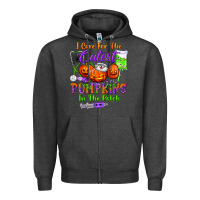 Charcoal Heather i care for the cutest pumpkins in the patch Zipper Hoodie - BundleAndBundleShop
