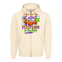 Sandshell i care for the cutest pumpkins in the patch Zipper Hoodie - BundleAndBundleShop